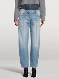 Trompe L'oeil Wide-Leg Jeans