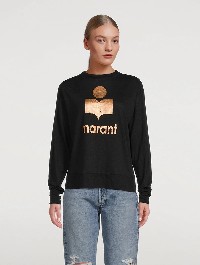 Klowia Metallic Logo Sweatshirt