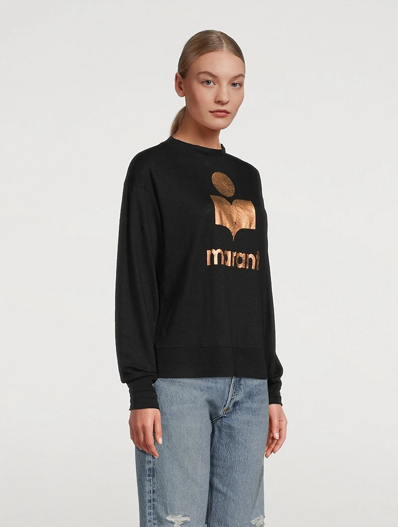 Klowia Metallic Logo Sweatshirt