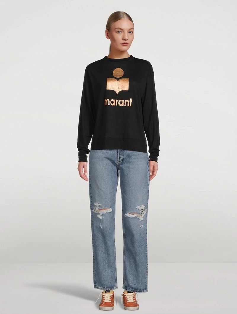 Klowia Metallic Logo Sweatshirt