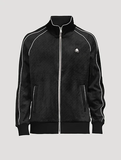 Monogram Rucker Velour Zip Hoodie