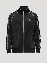 Monogram Rucker Velour Zip Hoodie