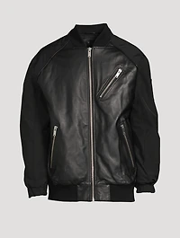 Anica Leather Bomber Jacket
