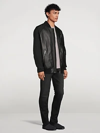 Anica Leather Bomber Jacket