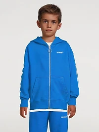 Off Helvetica Zip Hoodie