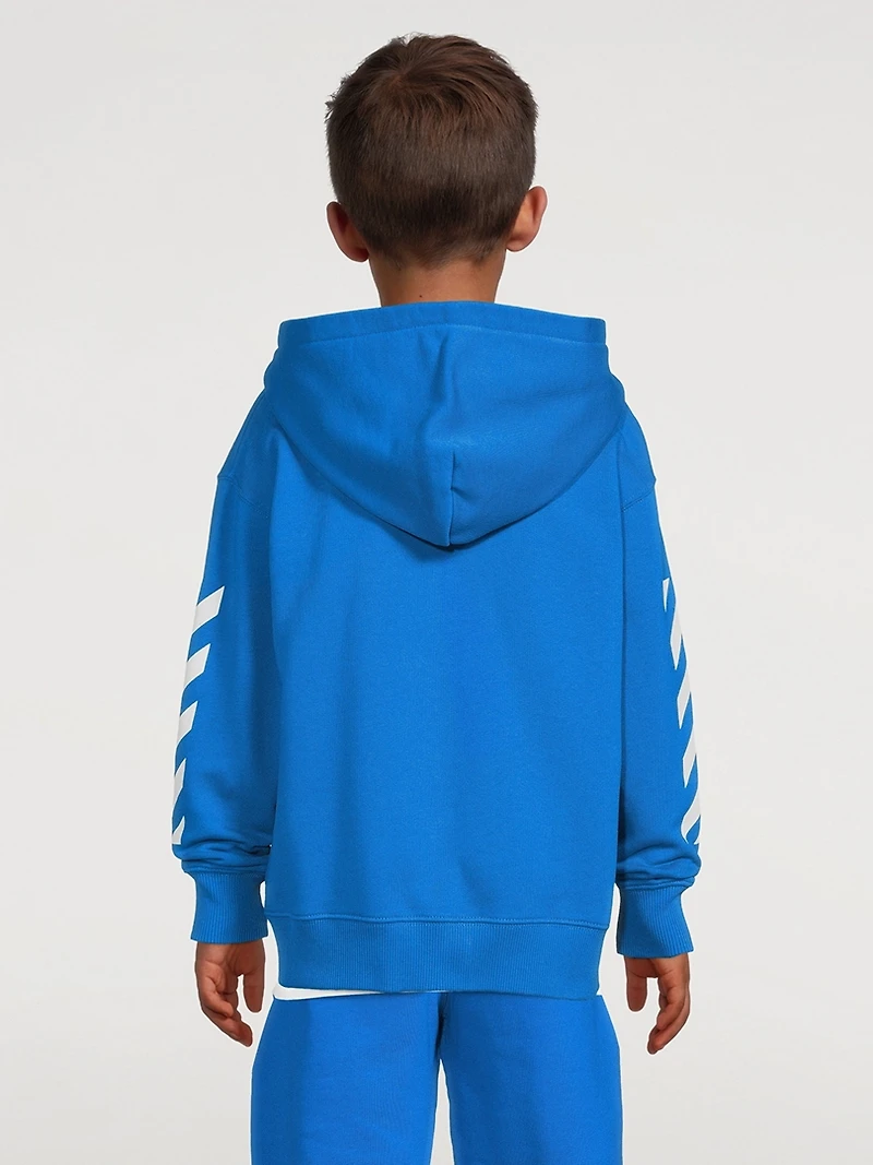 Off Helvetica Zip Hoodie