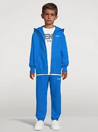 Off Helvetica Zip Hoodie