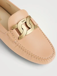 Kate Chain Gommino Leather Driving Shoes