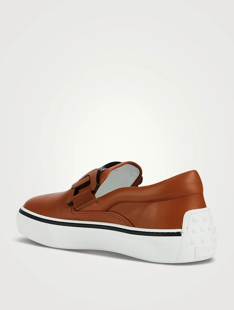 Cassetta Kate Chain Leather Sneakers