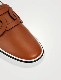 Cassetta Kate Chain Leather Sneakers