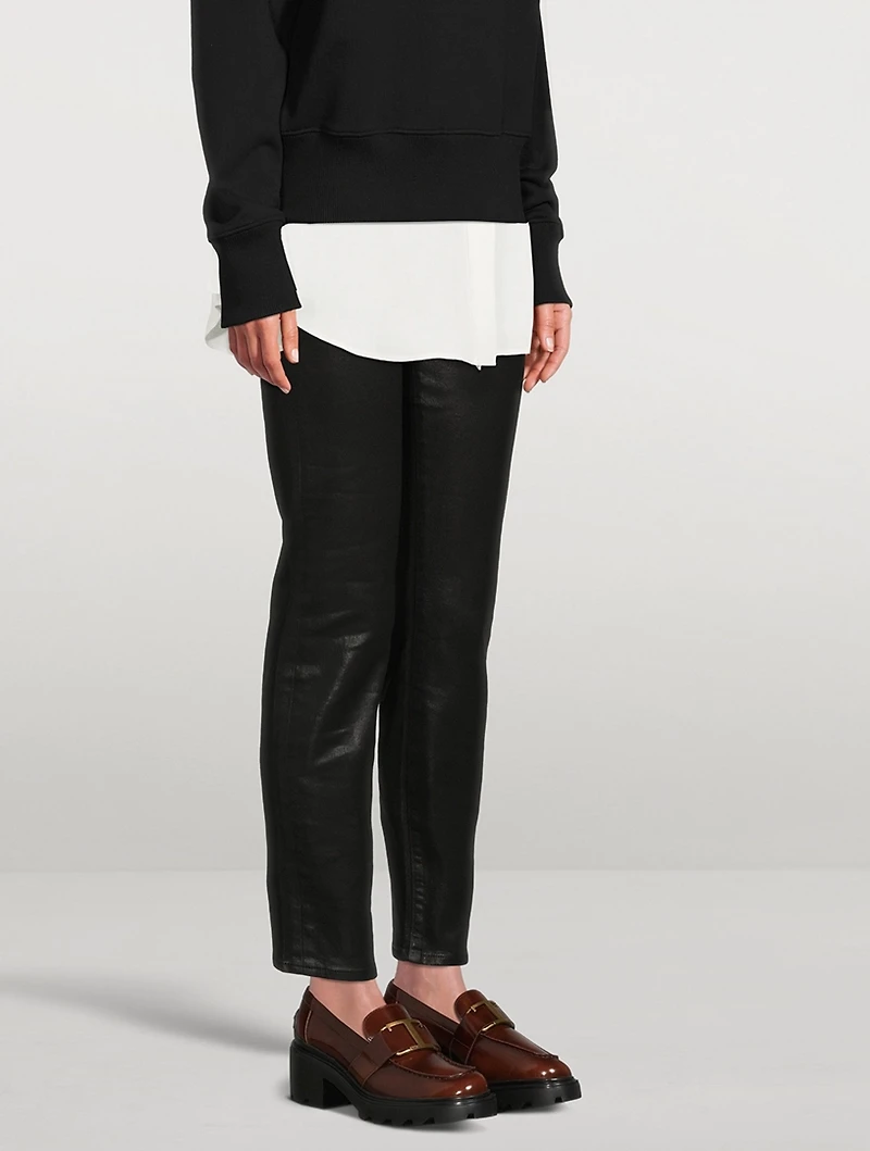 Leather Heeled Loafers