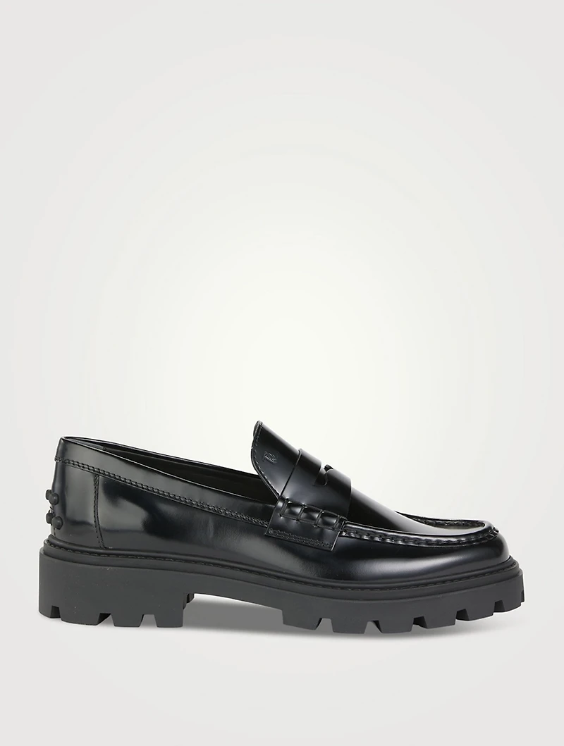 Leather Heeled Loafers