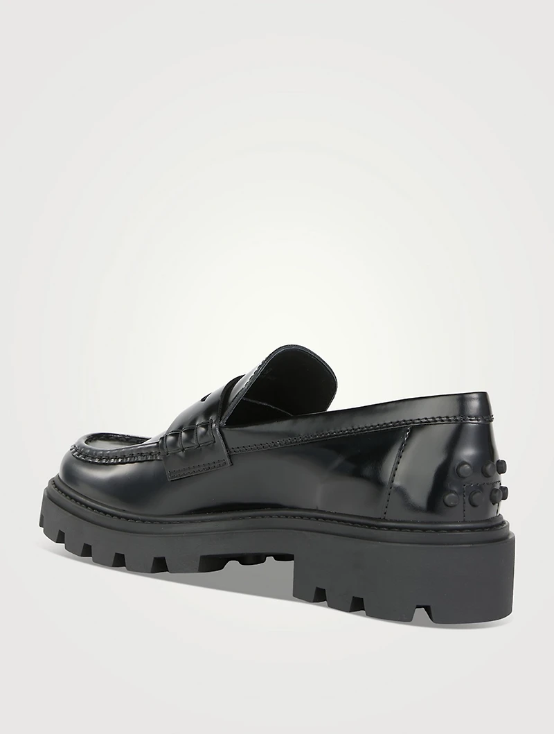 Leather Heeled Loafers