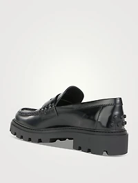 Leather Heeled Loafers