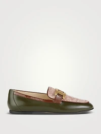 Kate Chain Leather Loafers