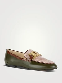 Kate Chain Leather Loafers