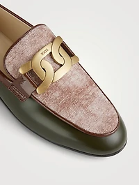 Kate Chain Leather Loafers