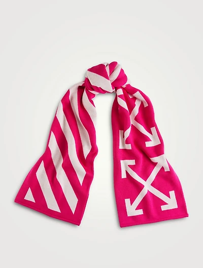 Arrow Diagonal Cotton Scarf