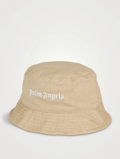 Cotton Logo Check Reversible Bucket Hat