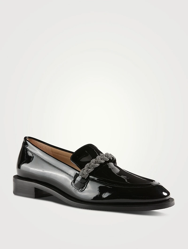 Palmer Embellished Patent Leather Loafers