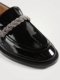 Palmer Embellished Patent Leather Loafers