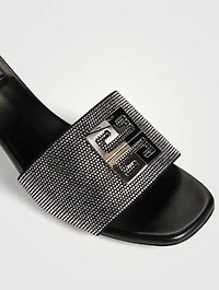 4G Embellished Leather Mules