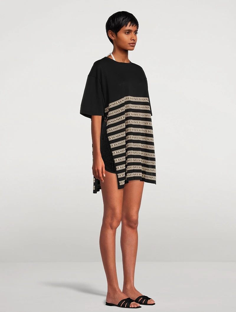 Logo Stripe Maxi T-Shirt