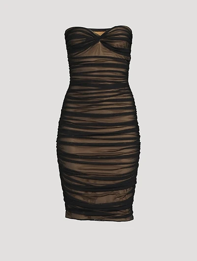 Walter Strapless Mesh Dress