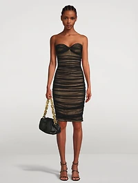 Walter Strapless Mesh Dress