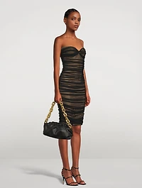 Walter Strapless Mesh Dress