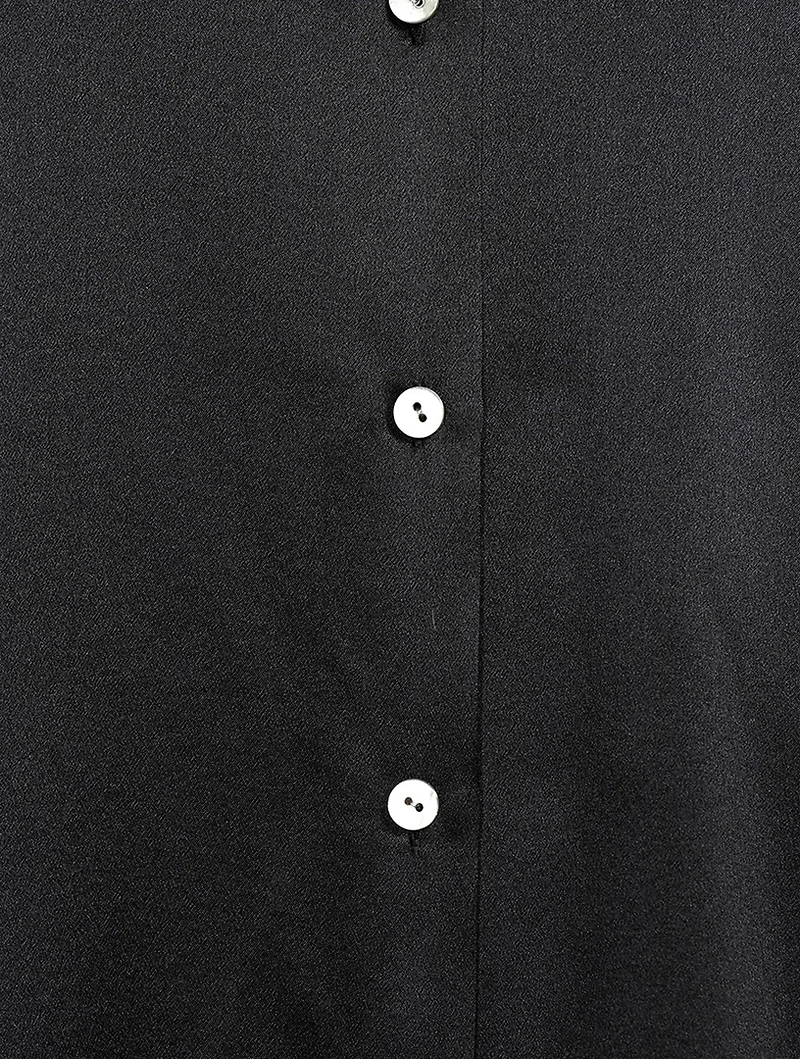 Ruched Back Silk Shirt