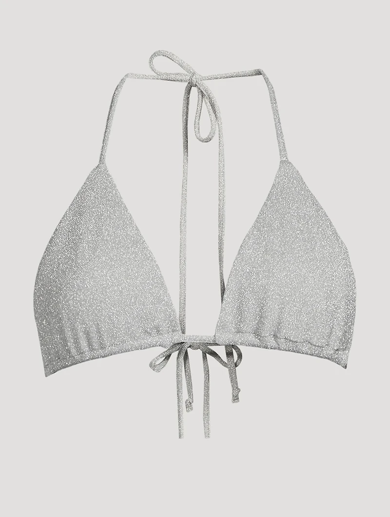 Sparkle Tiny Ties Bikini Top