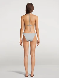 Sparkle Tiny Ties Bikini Top