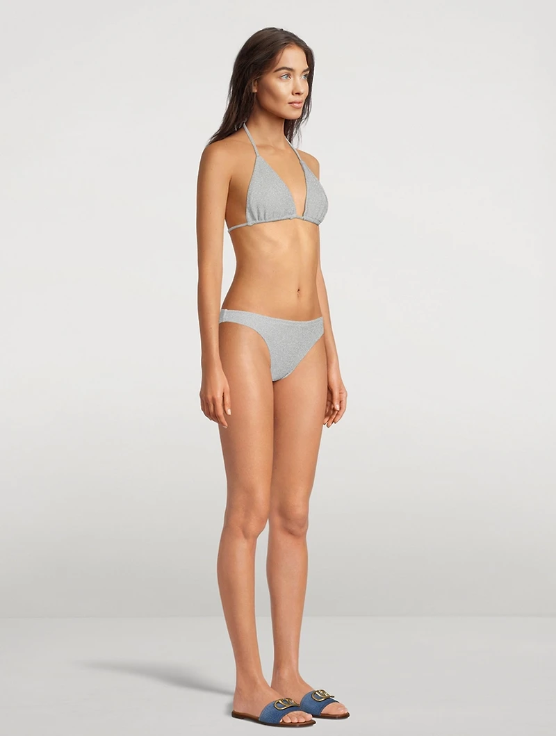 Sparkle Tiny Ties Bikini Top
