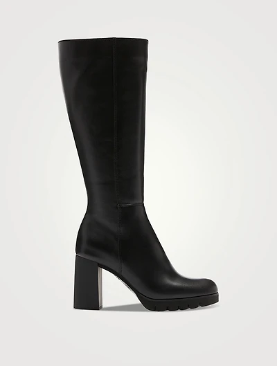 Miles Leather Knee-High Boots