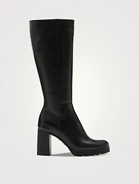Miles Leather Knee-High Boots
