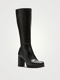 Miles Leather Knee-High Boots