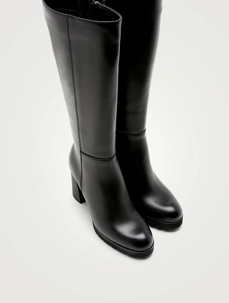 Miles Leather Knee-High Boots