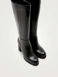 Miles Leather Knee-High Boots