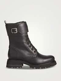 Cody Leather Combat Boots
