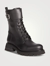 Cody Leather Combat Boots