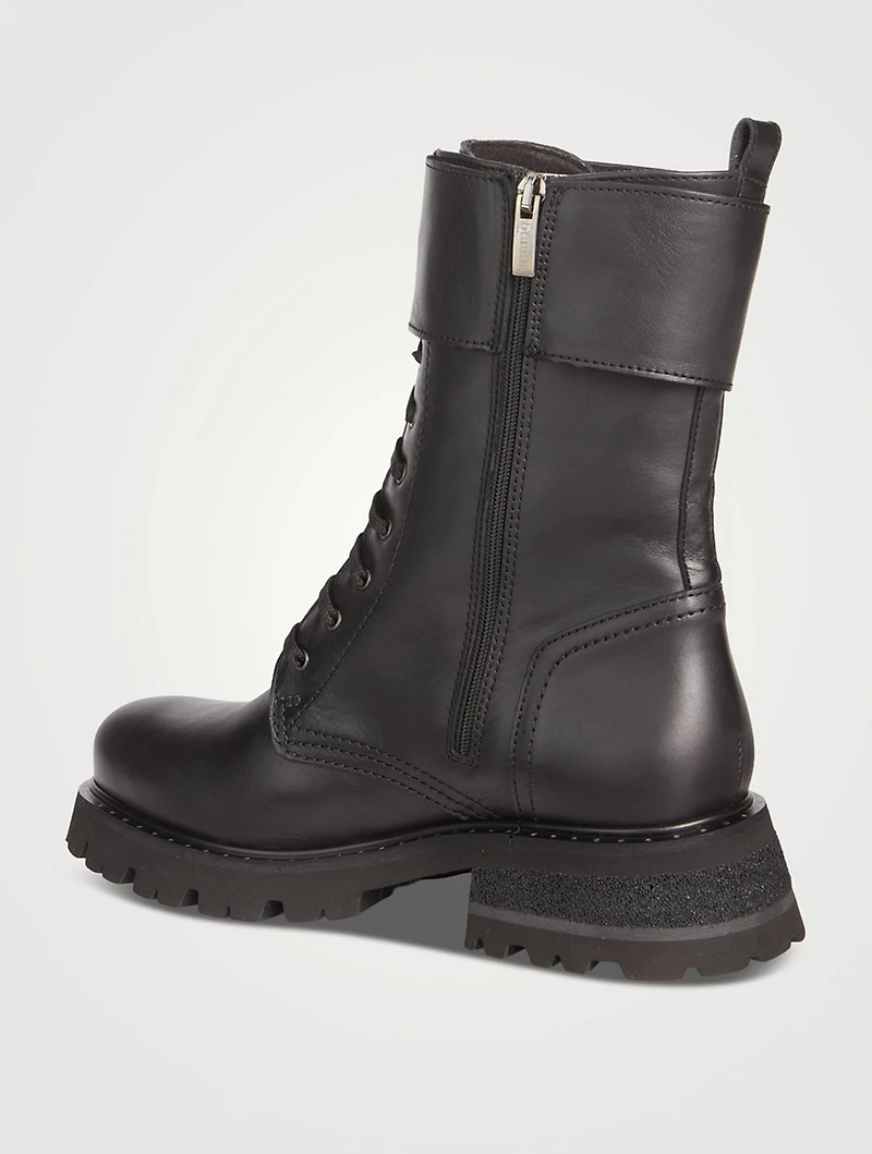 Cody Leather Combat Boots