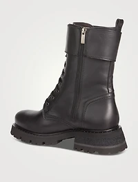 Cody Leather Combat Boots