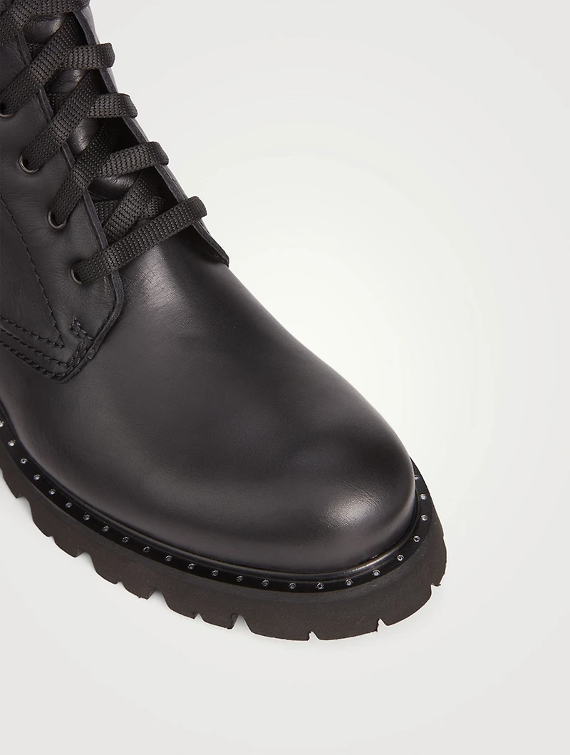 Cody Leather Combat Boots