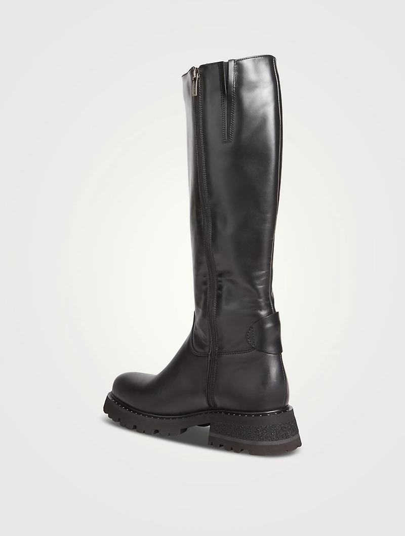 Carter Leather Knee-High Boots