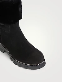 Aaron Shearling-Lined Suede Boots