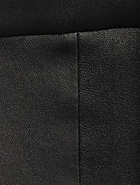 Slim Kick Leather Jersey Trousers