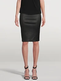 Leather Pencil Skirt