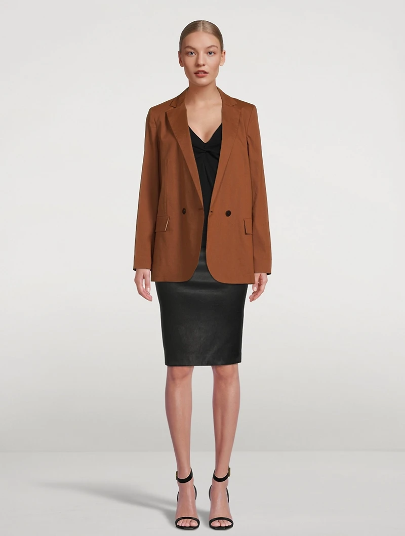 Leather Pencil Skirt
