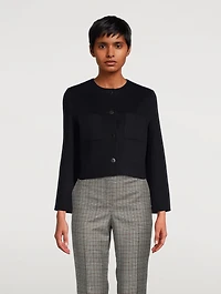 Wool and Cashmere Cropped Jacket
